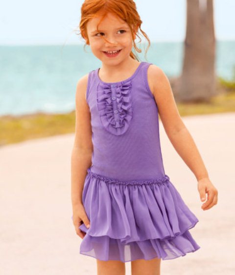 H&M kız çocuk mor elbise