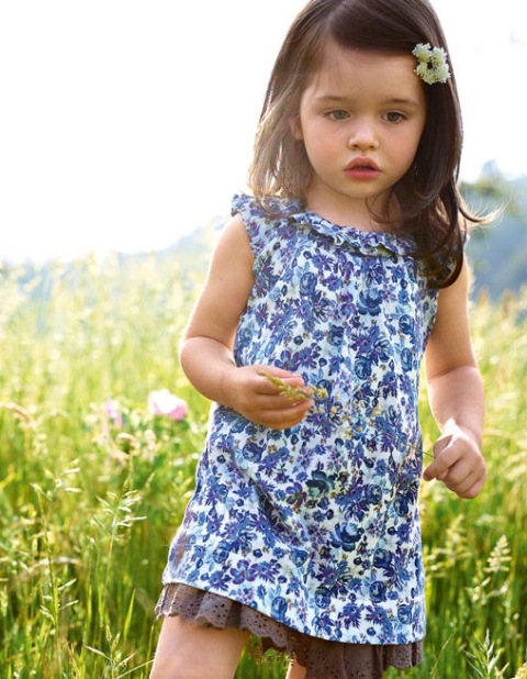 benetton kız çocuk elbise modeli