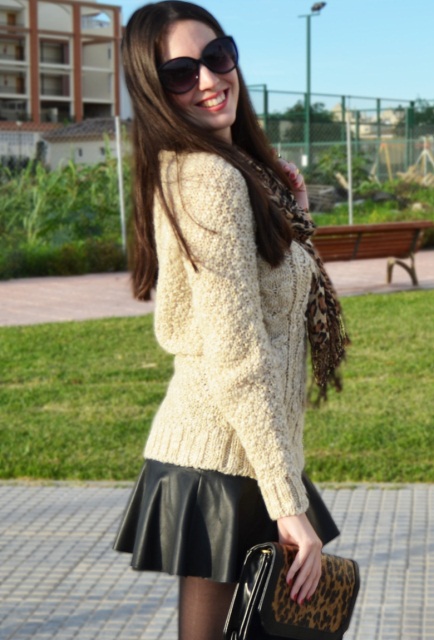 en şık deri etek modelleri