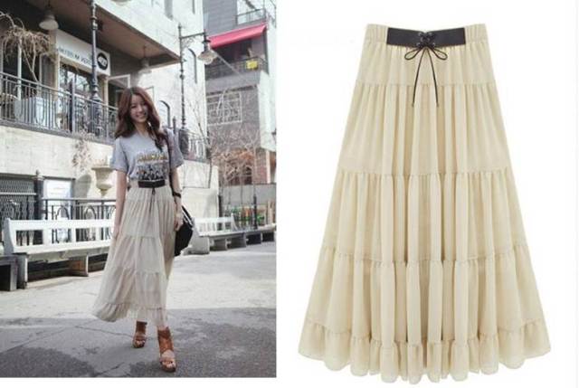 en şık uzun etek modelleri