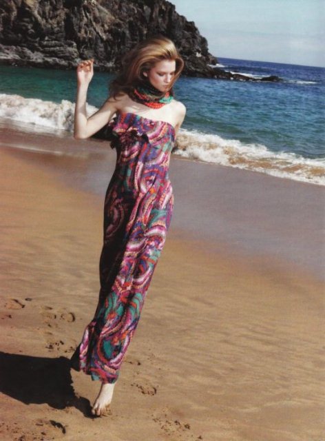 mango uzun elbise modeli