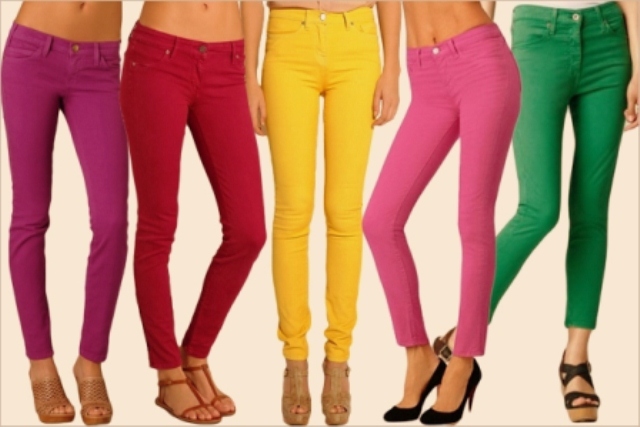 neon renklerde pantolon modelleri