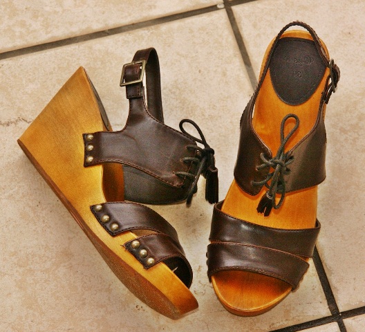 yazlık deri sandalet modeli