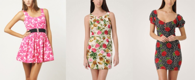 Çiçekli elbise modeli