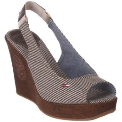 Tommy hilfiger çizgili sandalet modeli