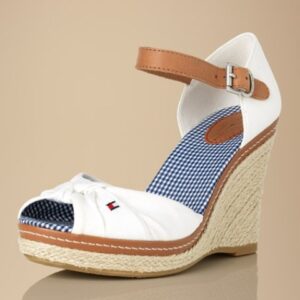 Tommy hilfiger dolgu topuk sandalet
