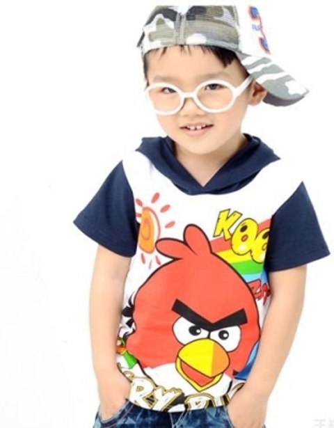 angry birds erkek çocuk tişörtü