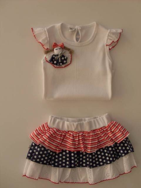 aziz bebe kız çocuk etek bluz