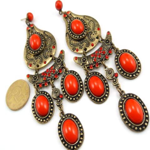 bohem tarzı küpeler