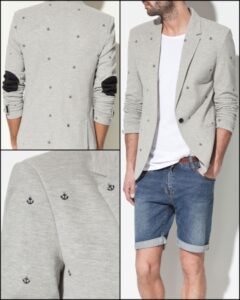 denizci temalı erkek blazer ceket modeli