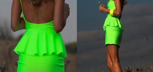 en güzel neon renk elbise modelleri