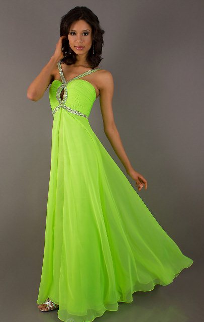 en şık neon rengi abiye elbiseler