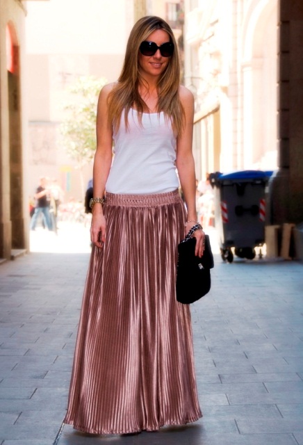 en şık pileli etek modelleri