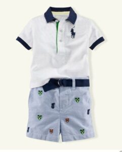 erkek bebek şort tişört takımı