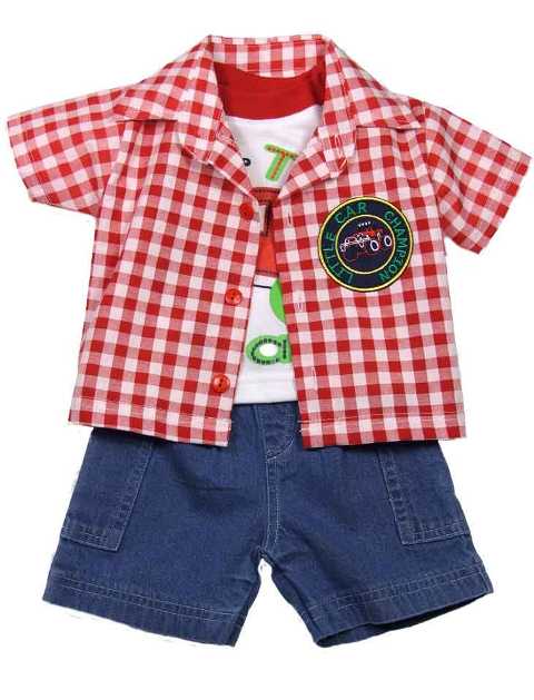 erkek çocuk gömlek şort modeli