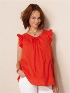 kırmızı hamile tuniği