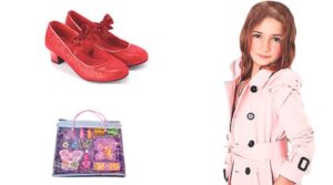 kırmızı topuklu çocuk ayakkabısı