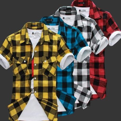 kısa kollu renkli spor erkek gömlek modelleri