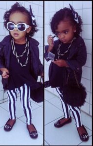 kız çocuk için çizgili pantolon modeli