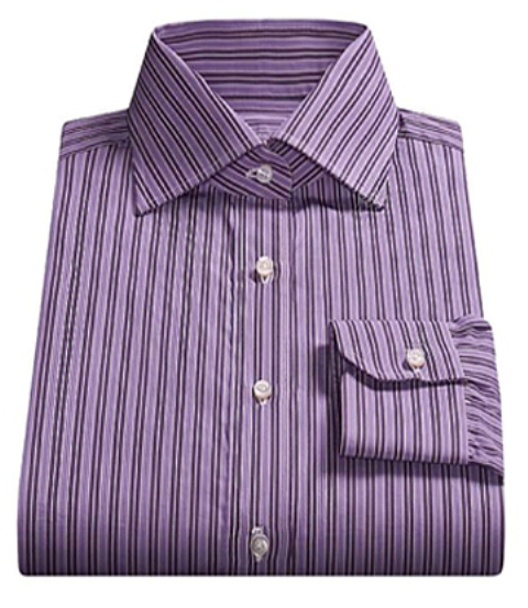 lila renk klasik erkek gömlek modeli