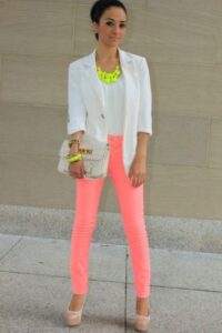 neon rengi pantolona