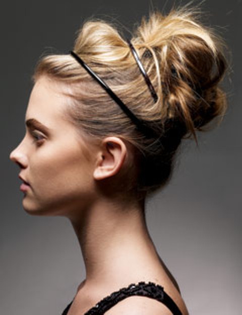 özek davetler için balerin topuzu