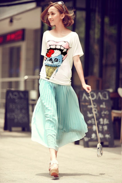 pileli uzun etek modeli