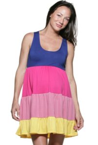 renkli hamile elbisesi