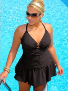 siyah büyük beden mayo modelelleri