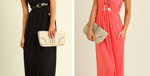 siyah uzun elbise modeli