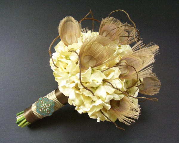 süslü yapay gelin çiçekleri