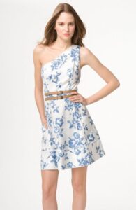 tek omuz askılı günlük elbise