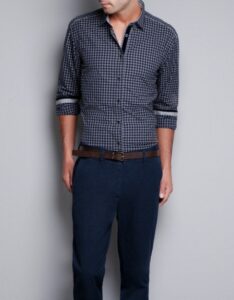 zara kareli erkek gömlek