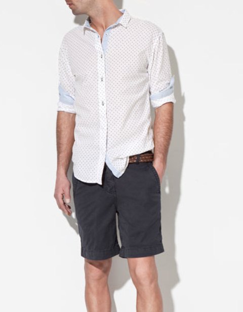 zara yazlık beyaz gömlek