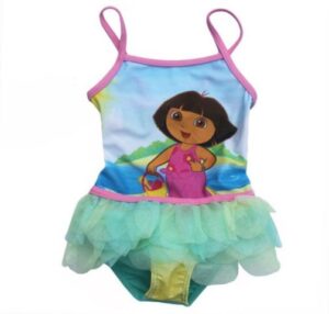 dora lı kız çocuk mayo modeli