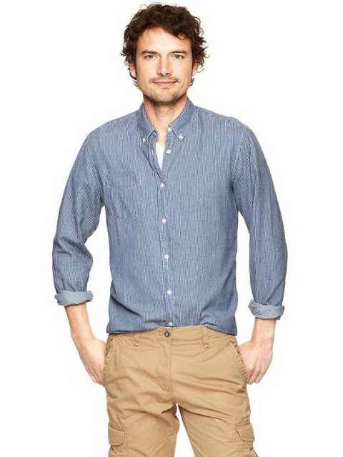 gap jean erkek gömlek