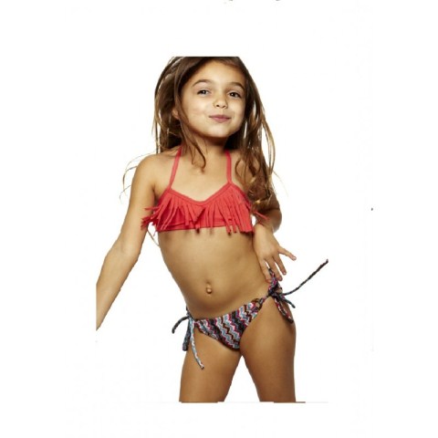 kız çocuk püsküllü bikini modeli