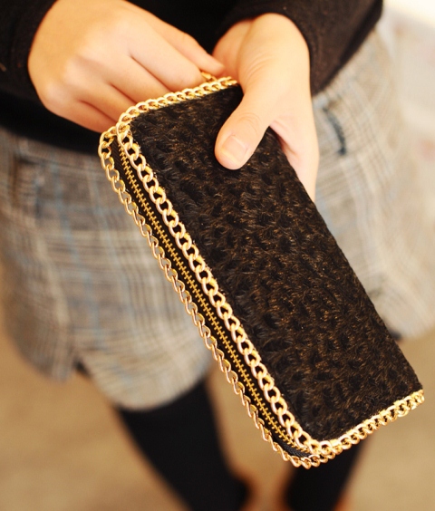 zincirli bayan cüzdan