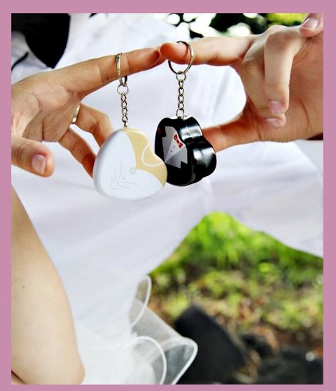 anahtarlık şeklinde nikah şekeri