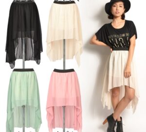 arkası uzun etek modelleri