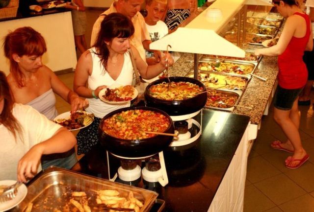 caliente bodrum resort açık büfe