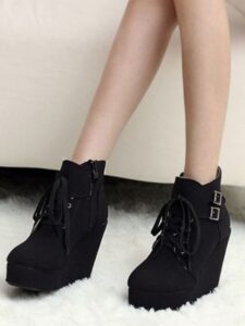 dolgu topuk yarım bot