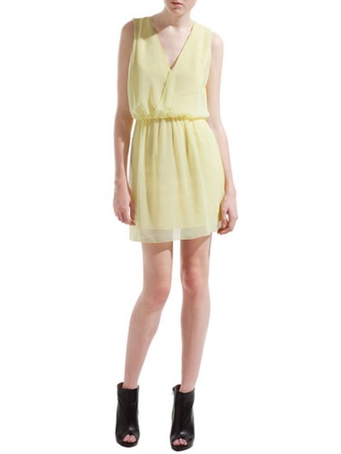 en güzel şifon elbise modelleri