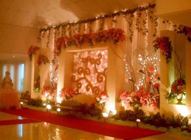 kırmızı düğün dekorasyonu