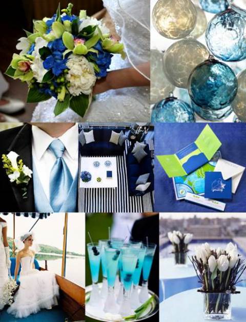 mavi renk düğün organizasyonu