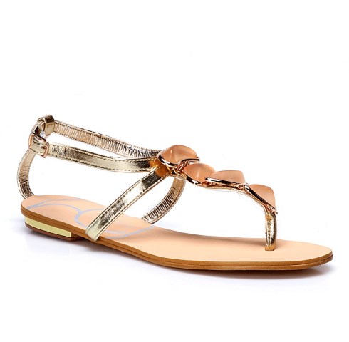 metalik renk sandaletler