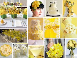 sarı düğün konsepti