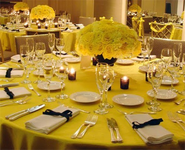 sarı renk düğün organizasyonu