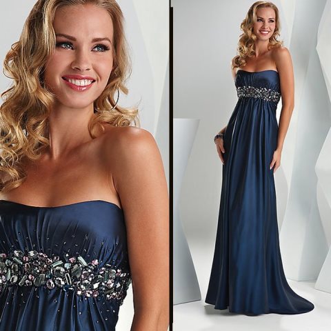 straplez abiye elbise