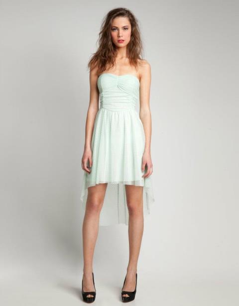 straplez şifon elbise